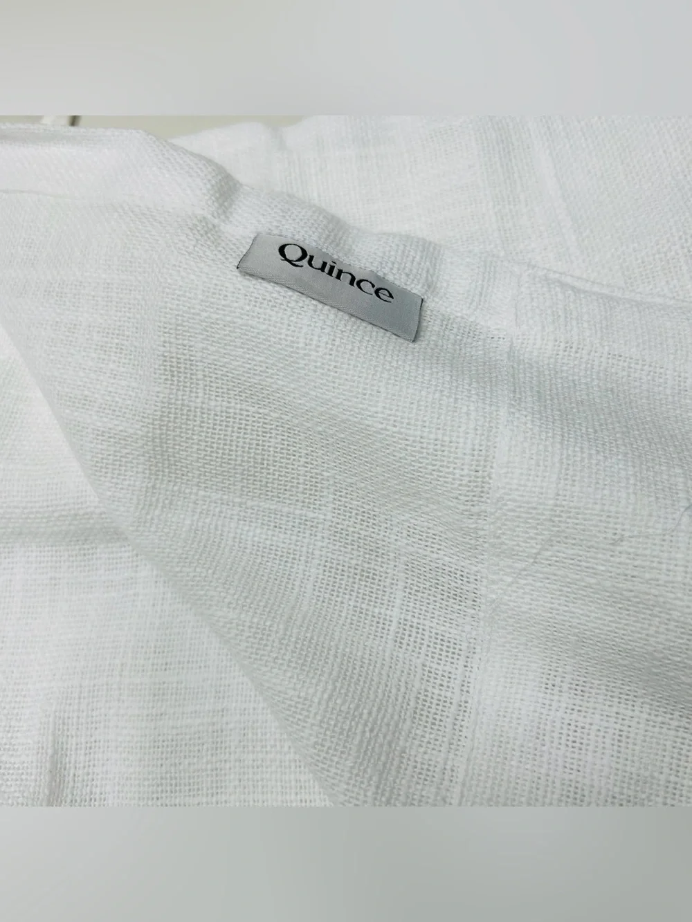 QUINCE Set Of 2 48x84 Cotton Sheer Curtains White 9318